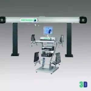 Компьютерный стенд регулировки углов установки колес,  3D технология