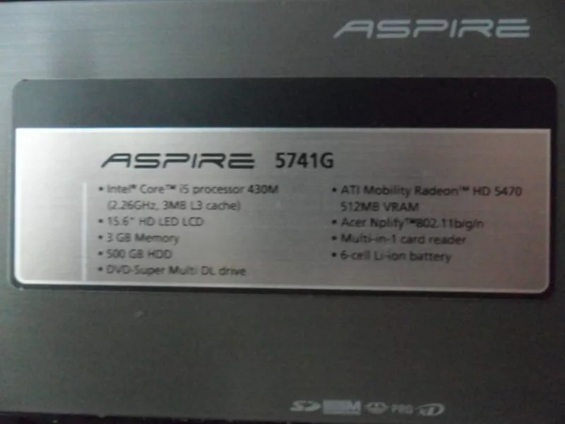 Acer 5741g совсем не использовался 3