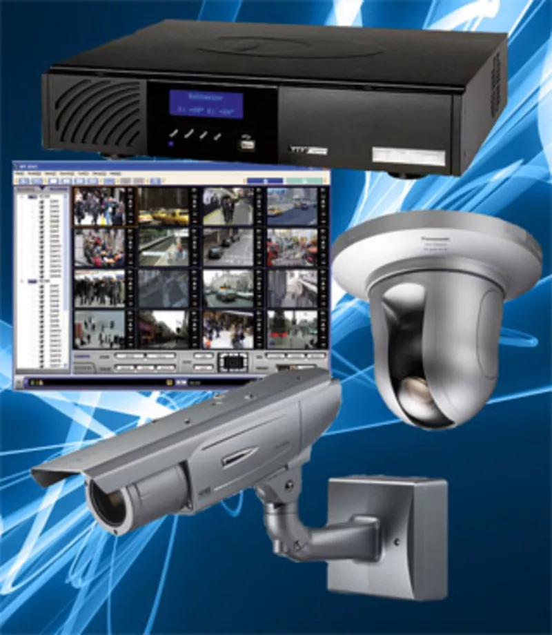 Системы видеонаблюдения,  охраны, оповещения
