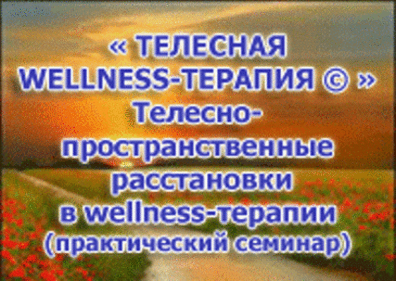 ТЕЛЕСНАЯ WELLNESS -ТЕРАПИЯ Wellness bodywork