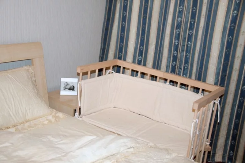 Приставная детская кроватка трансформер 3в1 от производителя 2