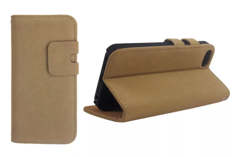 Чехол Soft Feel Leather Beige. [Чехлы для iphone 5/5s]