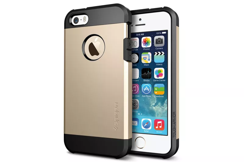 Чехол Tough Armor Gold. Скидки! [Чехлы для iPhone 5/5s]