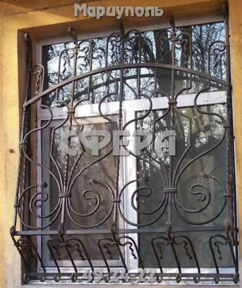 Кованые ворота,  распашные,  откатные,  решетчатые,  металлические калитки,  художественная ковка 7