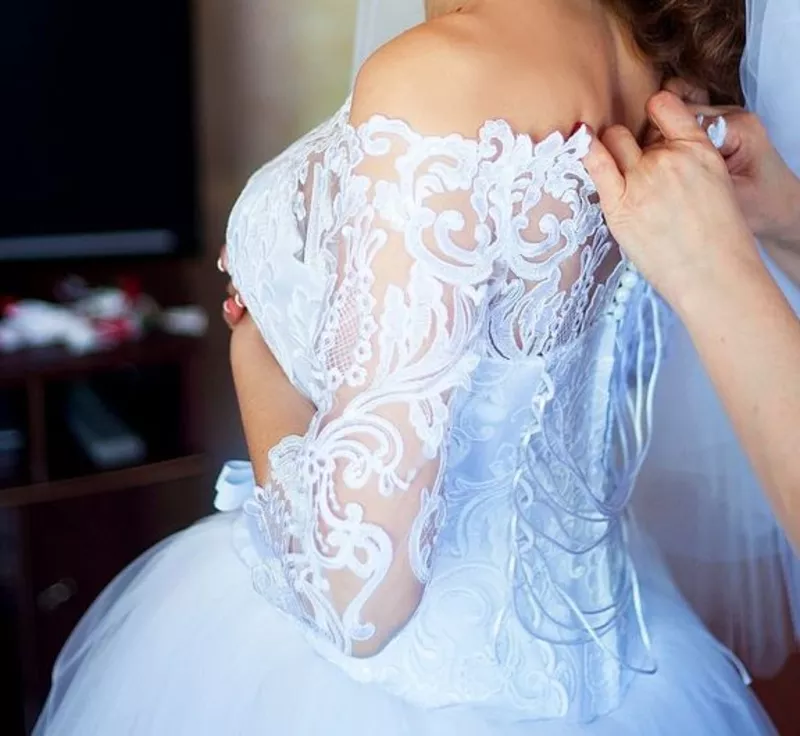 очень красивое свадебное платье 3
