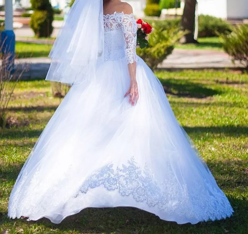 очень красивое свадебное платье 5